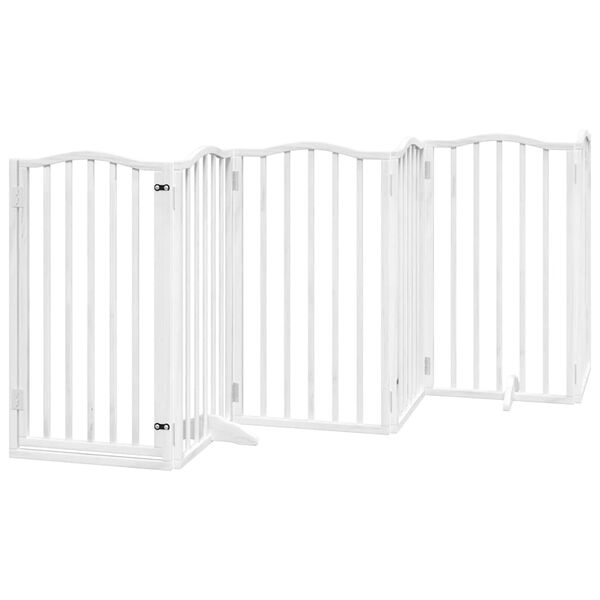 vidaXL Barri&egrave;re pour chien porte pliable 12 panneaux bois de peuplier