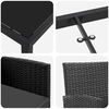 vidaXL Ensemble de salle &agrave; manger pour jardin 9 pcs Noir polyrotin