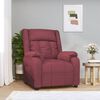 vidaXL Fauteuil inclinable Rouge bordeaux Tissu