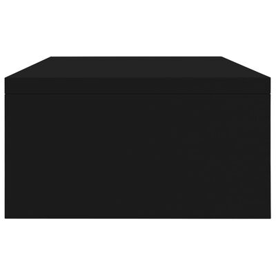 vidaXL Support de moniteur Noir 42 x 24 x 13 cm Bois d'ingénierie