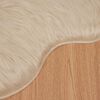 vidaXL Tapis en fausse Tafalla Beige 60 x 90 cm Polyester