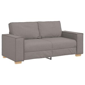 vidaXL Canap&eacute; 2 places Taupe 180x78x84 cm Tissu