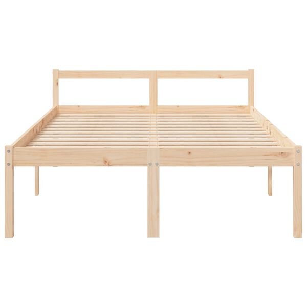 vidaXL Lit pour personne âgée 120x190 cm petit double bois massif pin