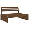 vidaXL Salon de jardin 2 pcs marron miel bois de pin massif