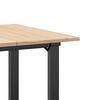 vidaXL Table &agrave; manger cadre en O 70x70x75 cm bois de pin massif acier