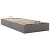 vidaXL Cadre de lit ottoman sans matelas gris 90x200 cm similicuir