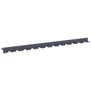 vidaXL Bordure de Pelouse 10 pc 102 x 4 x 4 cm Acier Anthracite