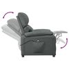 vidaXL Fauteuil Gris foncé Tissu