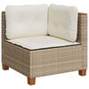vidaXL Salon de jardin avec coussins 7 pcs beige résine tressée