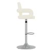 vidaXL Tabouret de bar Cr&egrave;me Similicuir