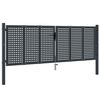 vidaXL Portail de jardin Anthracite 300x75 cm Acier