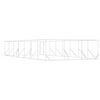 vidaXL Chenil d'ext&eacute;rieur pour chiens argent&eacute; 6x14x2 m acier galvanis&eacute;