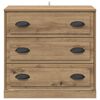 vidaXL Buffet Ch&ecirc;ne artisanal 70 x 35,5 x 67,5 cm Bois d'ing&eacute;nierie