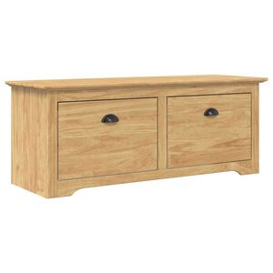 vidaXL Banc de couloir BODO Brun Miel 114 x 40 x 50 cm