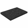 vidaXL Tapis de patio en granulat de caoutchouc Noir 6 x 9 x 0,6 cm