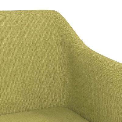 vidaXL Chaise pivotante de salle à manger Vert Tissu
