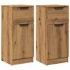 vidaXL Buffets 2 pcs ch&ecirc;ne artisanal 30x30x70 cm bois d'ing&eacute;nierie