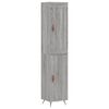 vidaXL Buffet haut Sonoma gris 34,5x34x180 cm Bois d'ing&eacute;nierie