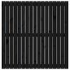 vidaXL T&ecirc;te de lit murale Noir 108x3x110 cm Bois massif de pin
