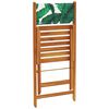 vidaXL Chaises de jardin pliantes lot de 6 vert tissu et bois massif