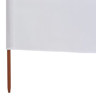 vidaXL Paravent 6 panneaux Tissu 800 x 80 cm Blanc