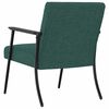 vidaXL fauteuil Vert foncé 59 x 75 x 78 cm tissu
