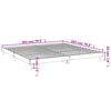 vidaXL Cadre de lit sans matelas blanc brillant 200x200 cm