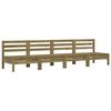 vidaXL Canap&eacute;s de jardin sans accoudoirs 4 pcs bois pin impr&eacute;gn&eacute;