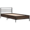 vidaXL Cadre de lit sans matelas ch&ecirc;ne marron 100x200 cm