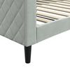 vidaXL Lit de repos sans matelas gris clair 100x200 cm velours