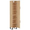 vidaXL Buffet haut Ch&ecirc;ne sonoma 34,5x34x180 cm Bois d'ing&eacute;nierie