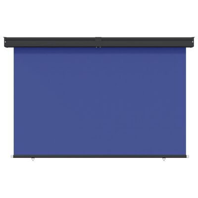 vidaXL Auvent latéral de balcon 145x250 cm Bleu