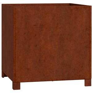 vidaXL Jardini&egrave;re avec pieds Rouill&eacute; 50x50x50 cm Acier corten