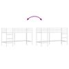 vidaXL Lit mezzanine pour enfants Blanc 99,5 x 190 cm Acier