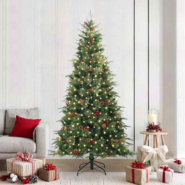 vidaXL Sapin de Noël Artificiel à Branches Articulées Vert 240 cm