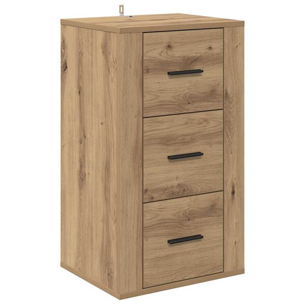 vidaXL Buffet Ch&ecirc;ne artisanal 40 x 33 x 70 cm Bois d'ing&eacute;nierie