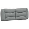 vidaXL Cadre de lit sans matelas Hvar gris clair 120x200 cm tissu