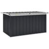 vidaXL Boîte de rangement de jardin Anthracite 129x67x65 cm