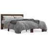 vidaXL Cadre de lit sans matelas chêne marron 135x190 cm