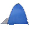 vidaXL Tente de plage 3 personnes bleu azuré imperméable