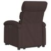 vidaXL Fauteuil inclinable &eacute;lectrique marron fonc&eacute; tissu