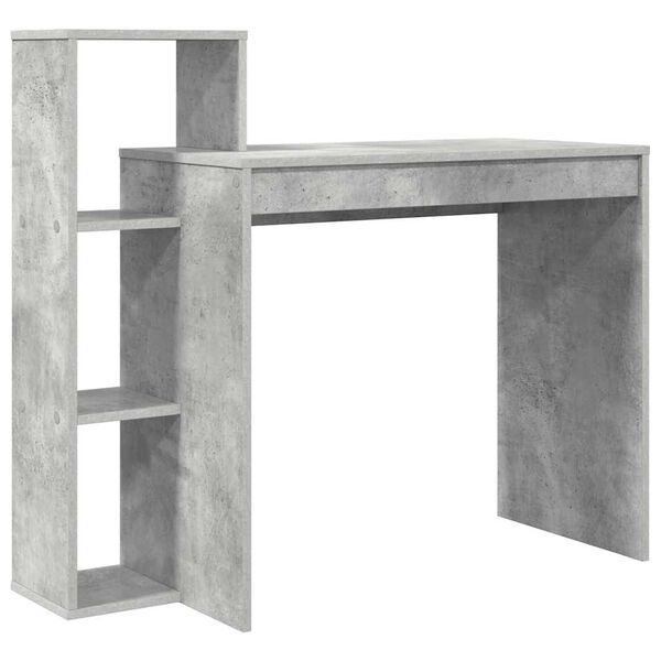 vidaXL Bureau Gris béton 100 x 40 x 90 cm Bois d'ingénierie