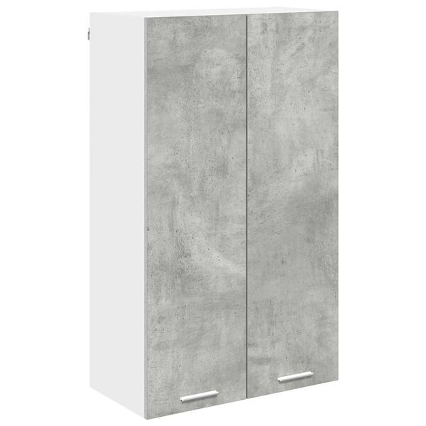 vidaXL Armoire suspendue Gris b&eacute;ton 60 x 31 x 100 cm Bois d'ing&eacute;nierie