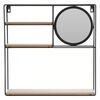 H&S Collection Support mural avec miroir 40x10x40 cm
