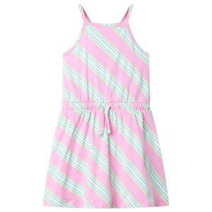 Robe pour enfants avec cordon de serrage sans manches rose 104