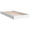 vidaXL Cadre de lit sans matelas blanc 90x190 cm bois d'ing&eacute;nierie