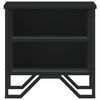 vidaXL Tables de chevet 2 pcs noir 40x30x40 cm bois d'ing&eacute;nierie