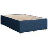 vidaXL Sommier &agrave; lattes de lit avec matelas bleu 120x190 cm tissu