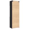 vidaXL Armoire de rangement noir 70x42,5x225 cm bois d'ing&eacute;nierie