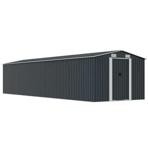 vidaXL Abri de jardin Anthracite 257x779x181 cm Acier galvanis&eacute;